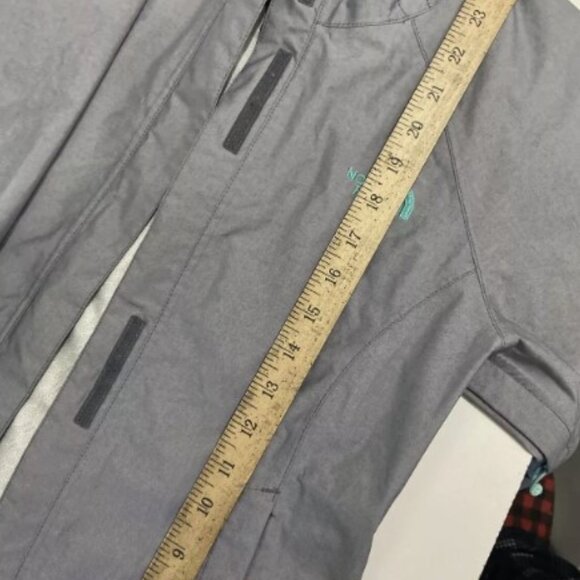 The North Face Women’s Hyvent 2.5l Jacket hooded zip size XS Gray/green zip - Picture 13 of 14